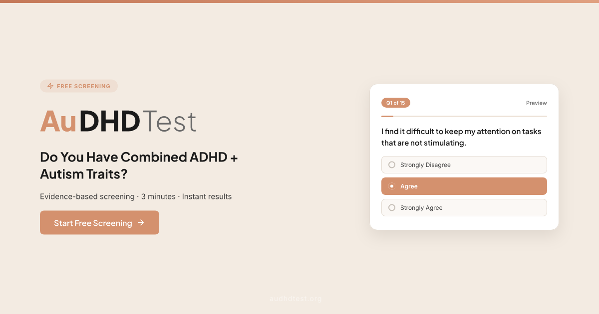 Preview image published by audhdtest.org